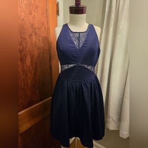 Altar'd State Navy Backless Dress